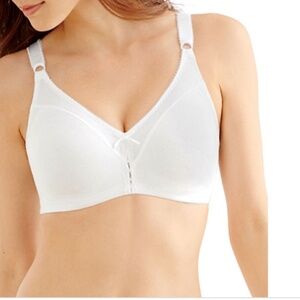 Bali Double Support Cotton Blend Wireless Bra White